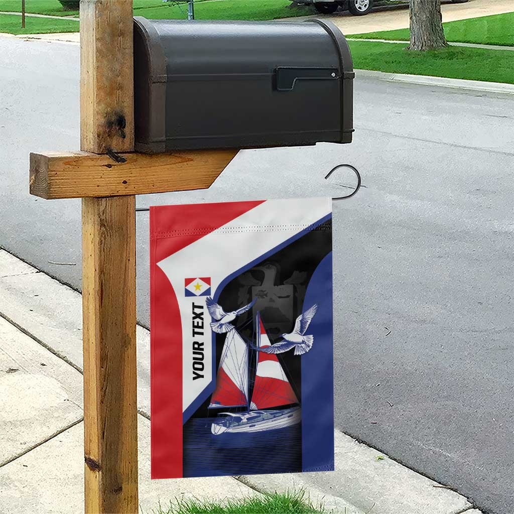 Caribbean Saba Personalized Garden Flag Remis Velisque Sail the Seas - Wonder Print Shop