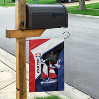 Caribbean Saba Personalized Garden Flag Remis Velisque Sail the Seas - Wonder Print Shop