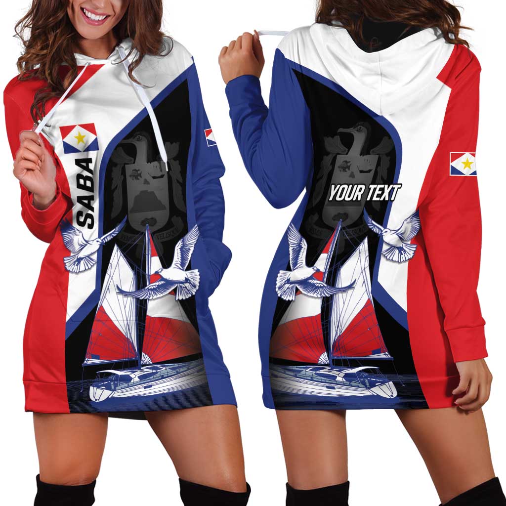 Caribbean Saba Personalized Hoodie Dress Remis Velisque Sail the Seas - Wonder Print Shop