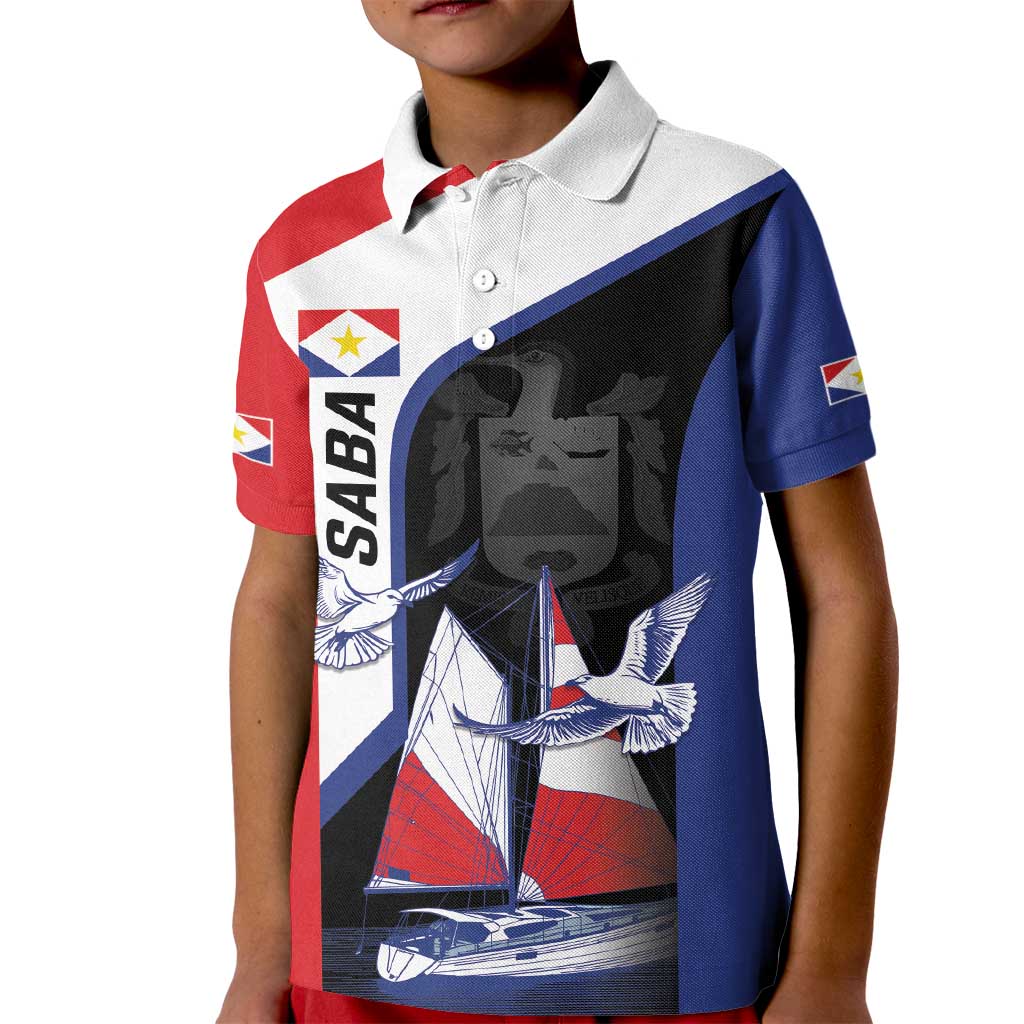 Caribbean Saba Personalized Kid Polo Shirt Remis Velisque Sail the Seas - Wonder Print Shop
