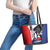 Caribbean Saba Personalized Leather Tote Bag Remis Velisque Sail the Seas - Wonder Print Shop