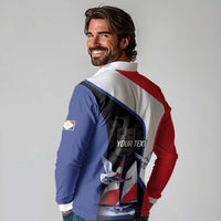 Caribbean Saba Personalized Long Sleeve Polo Shirt Remis Velisque Sail the Seas - Wonder Print Shop