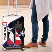 Caribbean Saba Personalized Luggage Cover Remis Velisque Sail the Seas - Wonder Print Shop