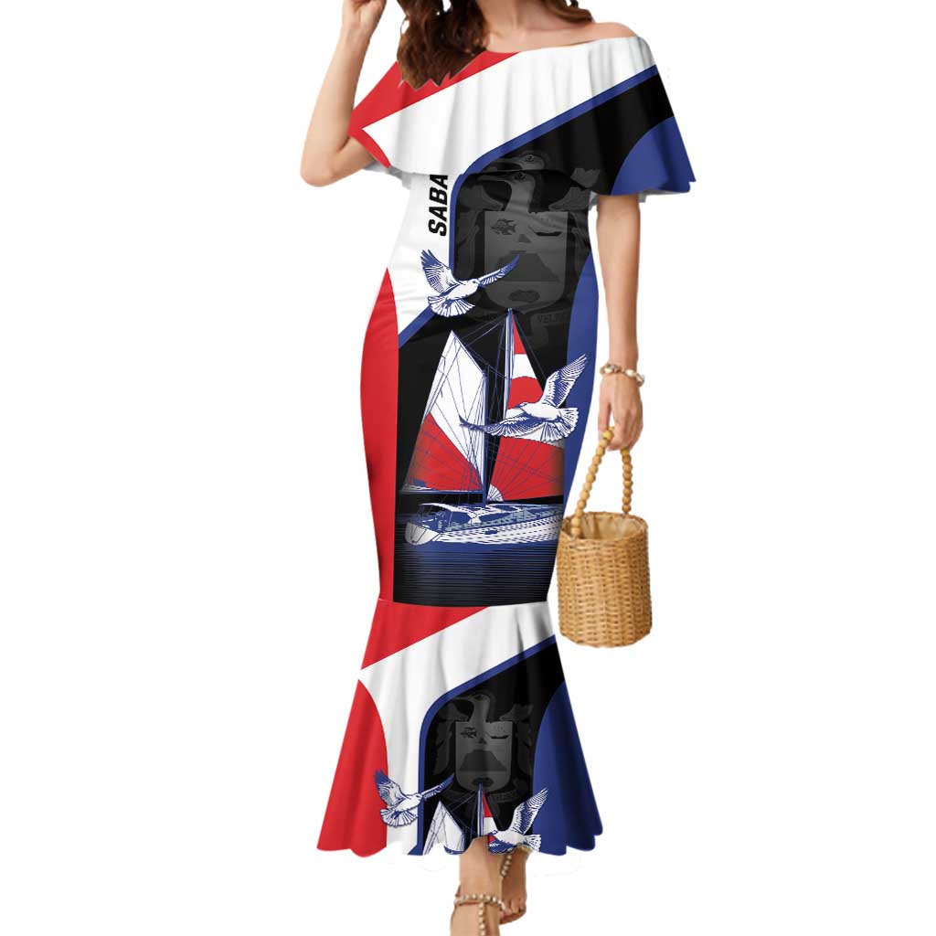 Caribbean Saba Personalized Mermaid Dress Remis Velisque Sail the Seas - Wonder Print Shop