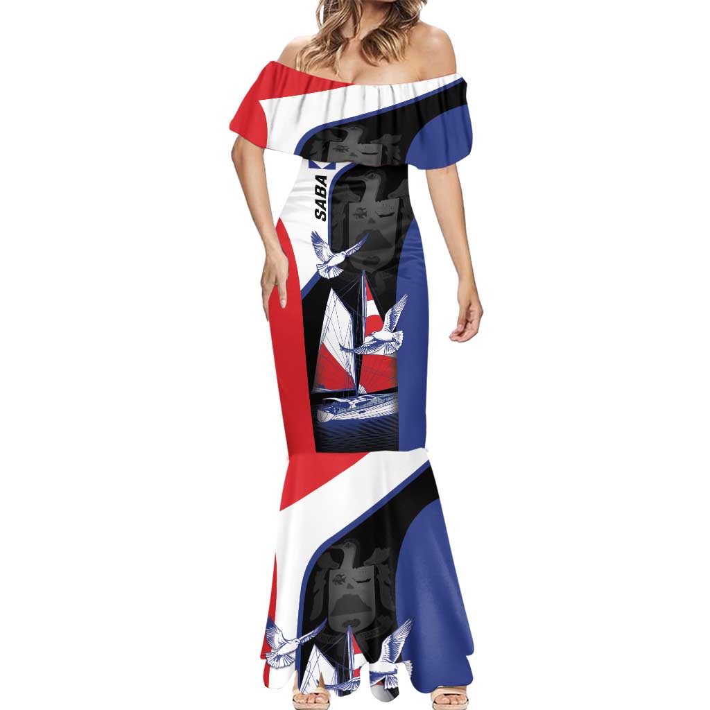 Caribbean Saba Personalized Mermaid Dress Remis Velisque Sail the Seas - Wonder Print Shop