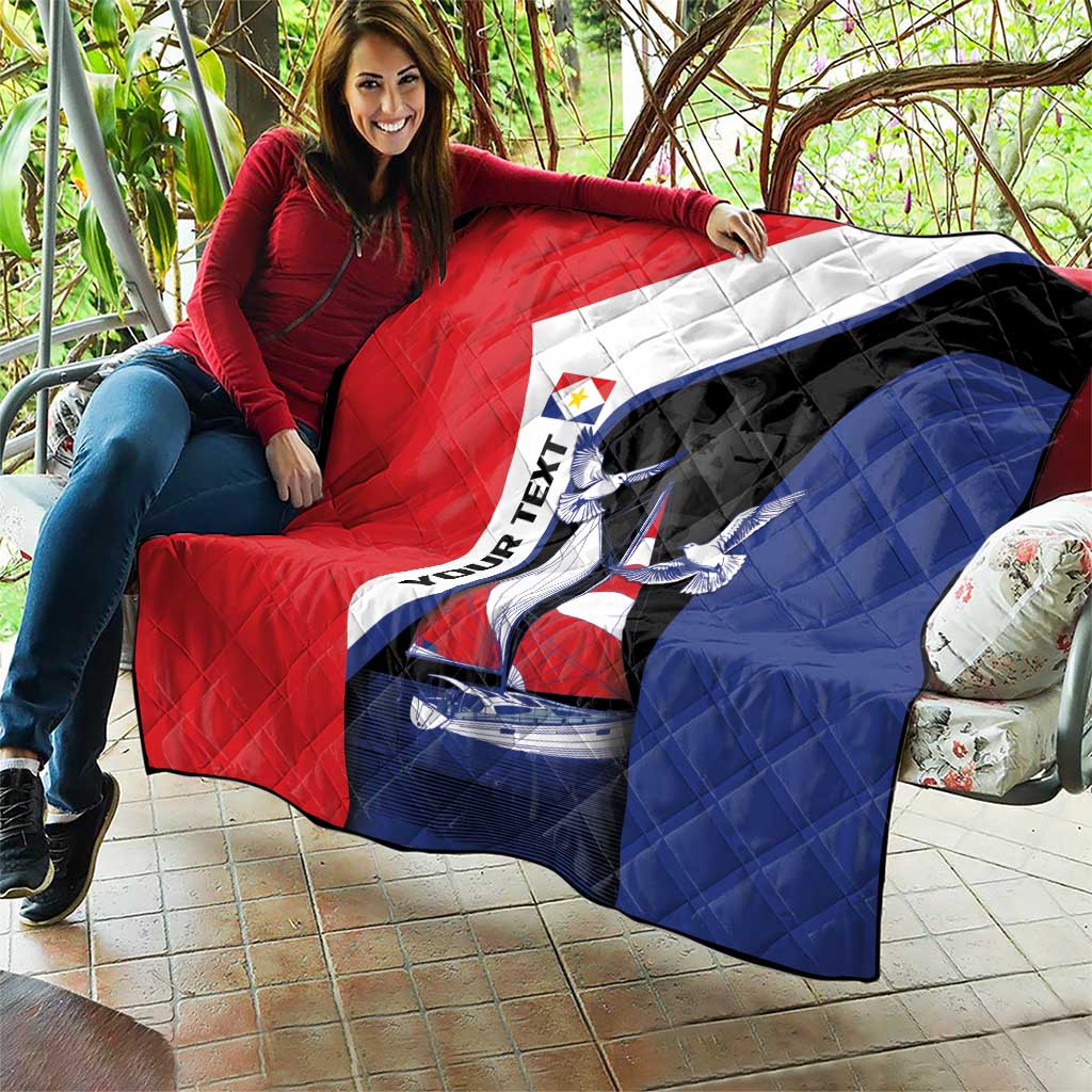 Caribbean Saba Personalized Quilt Remis Velisque Sail the Seas - Wonder Print Shop