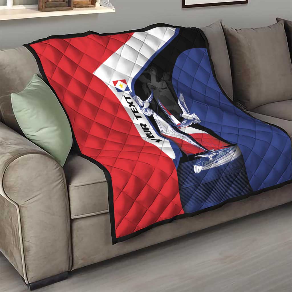 Caribbean Saba Personalized Quilt Remis Velisque Sail the Seas - Wonder Print Shop