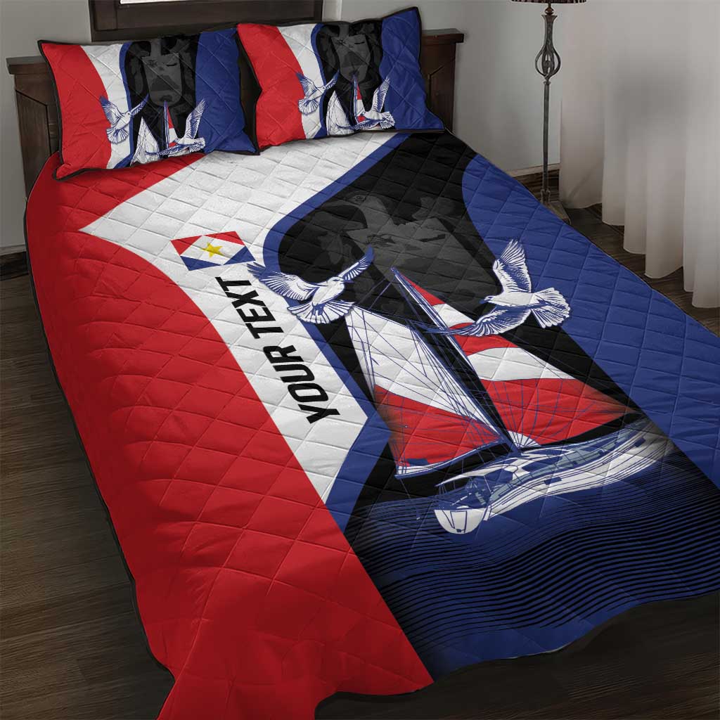 Caribbean Saba Personalized Quilt Bed Set Remis Velisque Sail the Seas - Wonder Print Shop