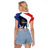 Caribbean Saba Personalized Raglan Cropped T Shirt Remis Velisque Sail the Seas - Wonder Print Shop