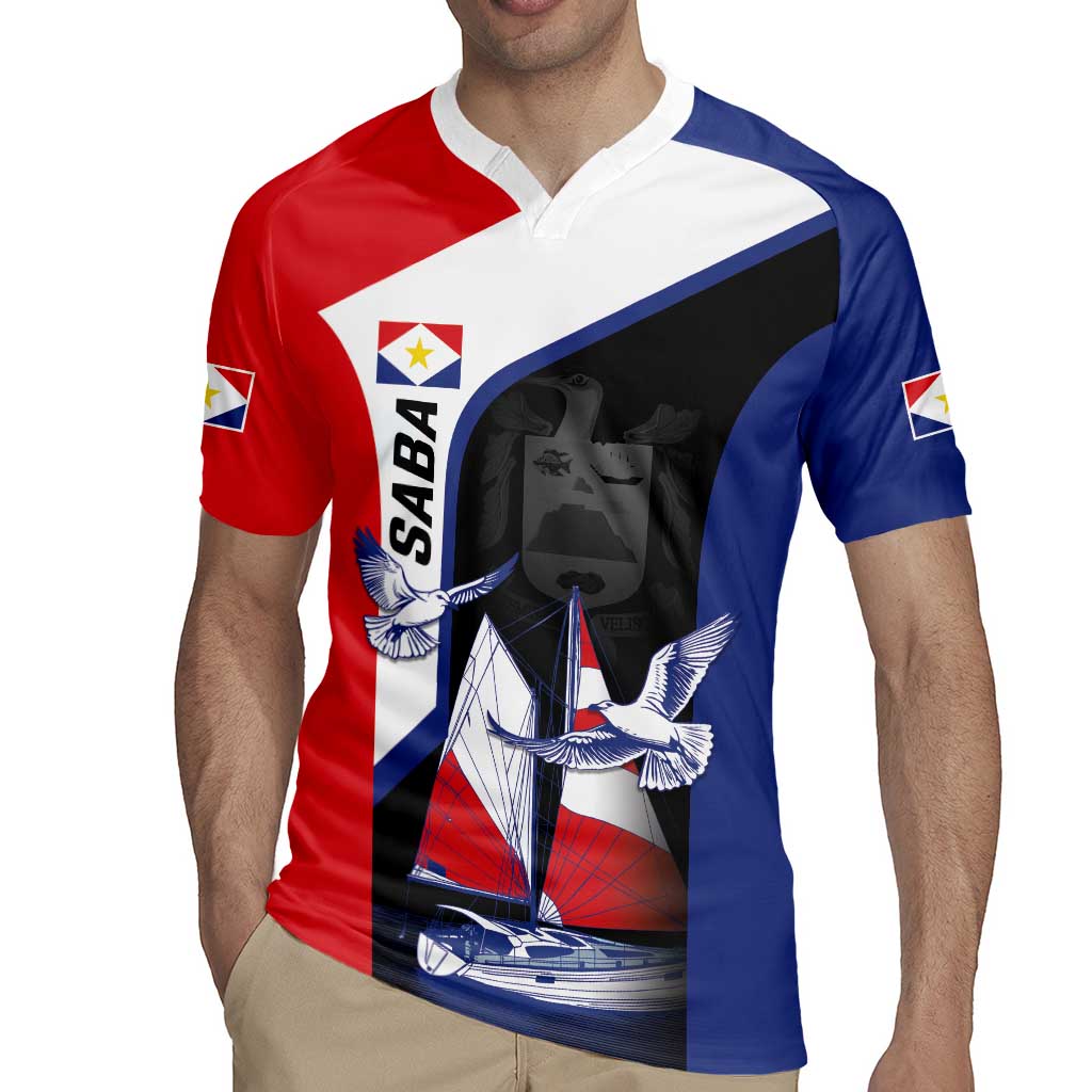 Caribbean Saba Personalized Rugby Jersey Remis Velisque Sail the Seas - Wonder Print Shop