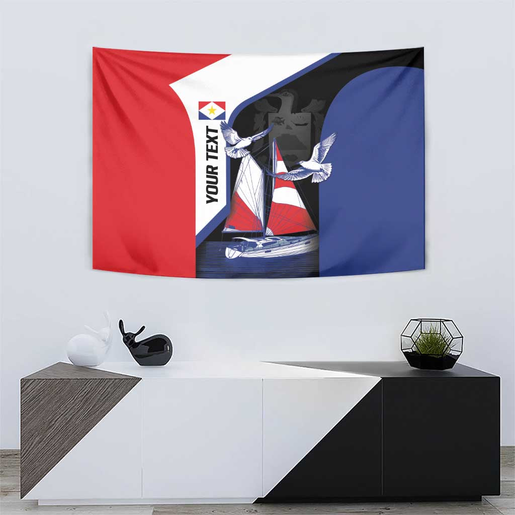 Caribbean Saba Personalized Tapestry Remis Velisque Sail the Seas - Wonder Print Shop