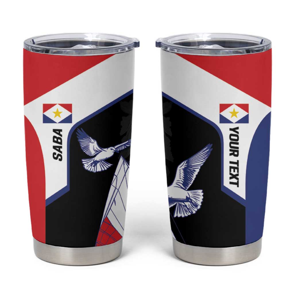 Caribbean Saba Personalized Tumbler Cup Remis Velisque Sail the Seas - Wonder Print Shop