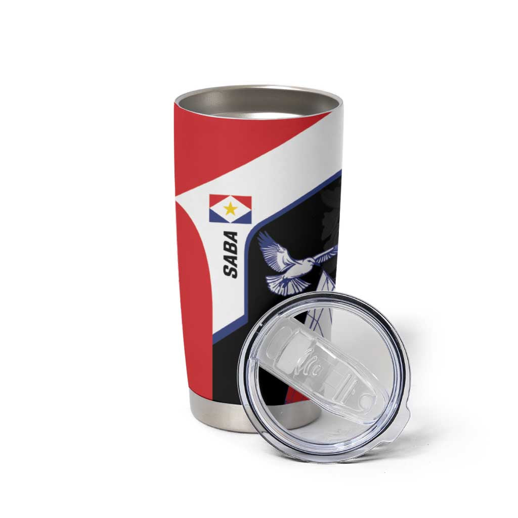 Caribbean Saba Personalized Tumbler Cup Remis Velisque Sail the Seas - Wonder Print Shop