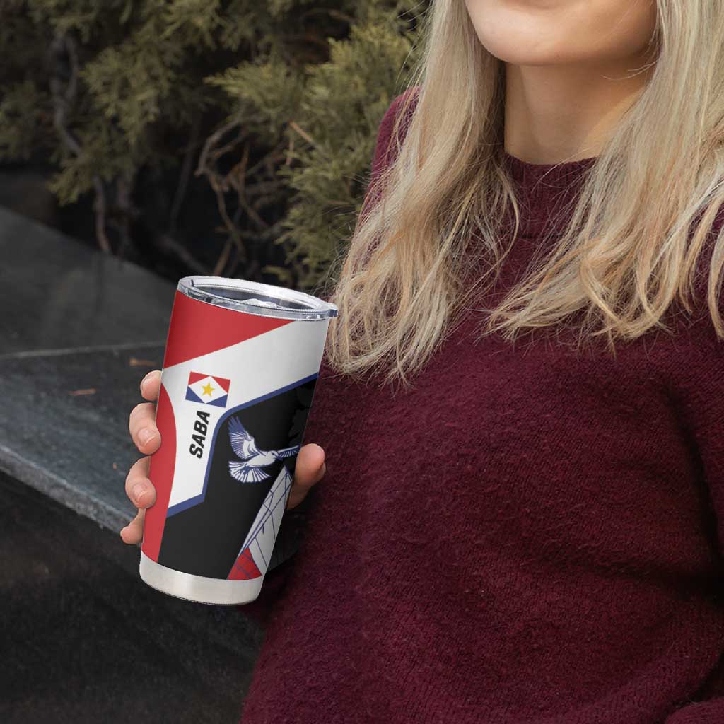 Caribbean Saba Personalized Tumbler Cup Remis Velisque Sail the Seas - Wonder Print Shop