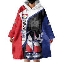 Caribbean Saba Personalized Wearable Blanket Hoodie Remis Velisque Sail the Seas - Wonder Print Shop