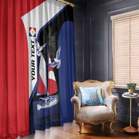 Caribbean Saba Personalized Window Curtain Remis Velisque Sail the Seas - Wonder Print Shop