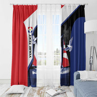 Caribbean Saba Personalized Window Curtain Remis Velisque Sail the Seas - Wonder Print Shop