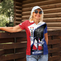 Caribbean Saba Personalized Women Polo Shirt Remis Velisque Sail the Seas - Wonder Print Shop