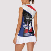 Caribbean Saba Personalized Women Sleeveless Polo Shirt Remis Velisque Sail the Seas - Wonder Print Shop