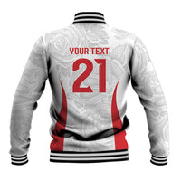 England Rugby National Heritage Custom Baseball Jacket Tudor Rose Inspired Edition