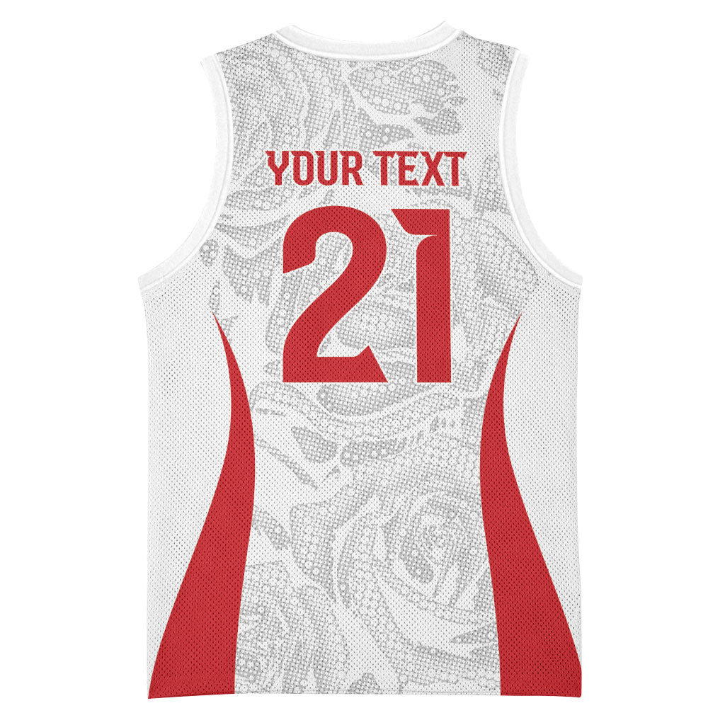 England Rugby National Heritage Custom Basketball Jersey Tudor Rose Inspired Edition