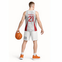 England Rugby National Heritage Custom Basketball Jersey Tudor Rose Inspired Edition