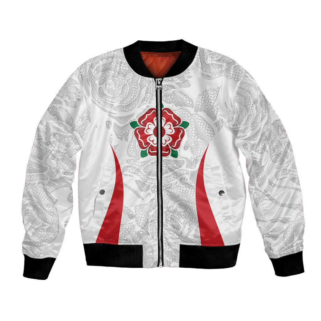 England Rugby National Heritage Custom Bomber Jacket Tudor Rose Inspired Edition