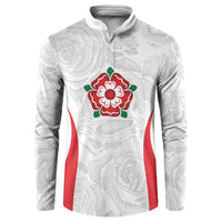 England Rugby National Heritage Custom Button Sweatshirt Tudor Rose Inspired Edition