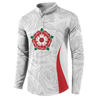 England Rugby National Heritage Custom Button Sweatshirt Tudor Rose Inspired Edition