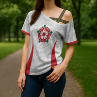 England Rugby National Heritage Custom Cross Shoulder Shirt Tudor Rose Inspired Edition