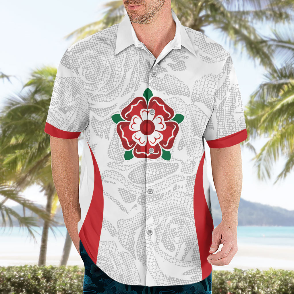 England Rugby National Heritage Custom Hawaiian Shirt Tudor Rose Inspired Edition