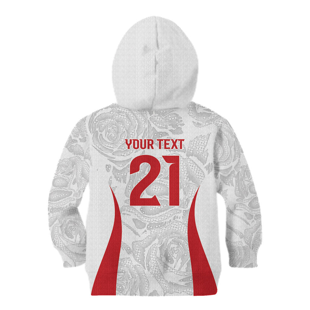 England Rugby National Heritage Custom Kid Hoodie Tudor Rose Inspired Edition