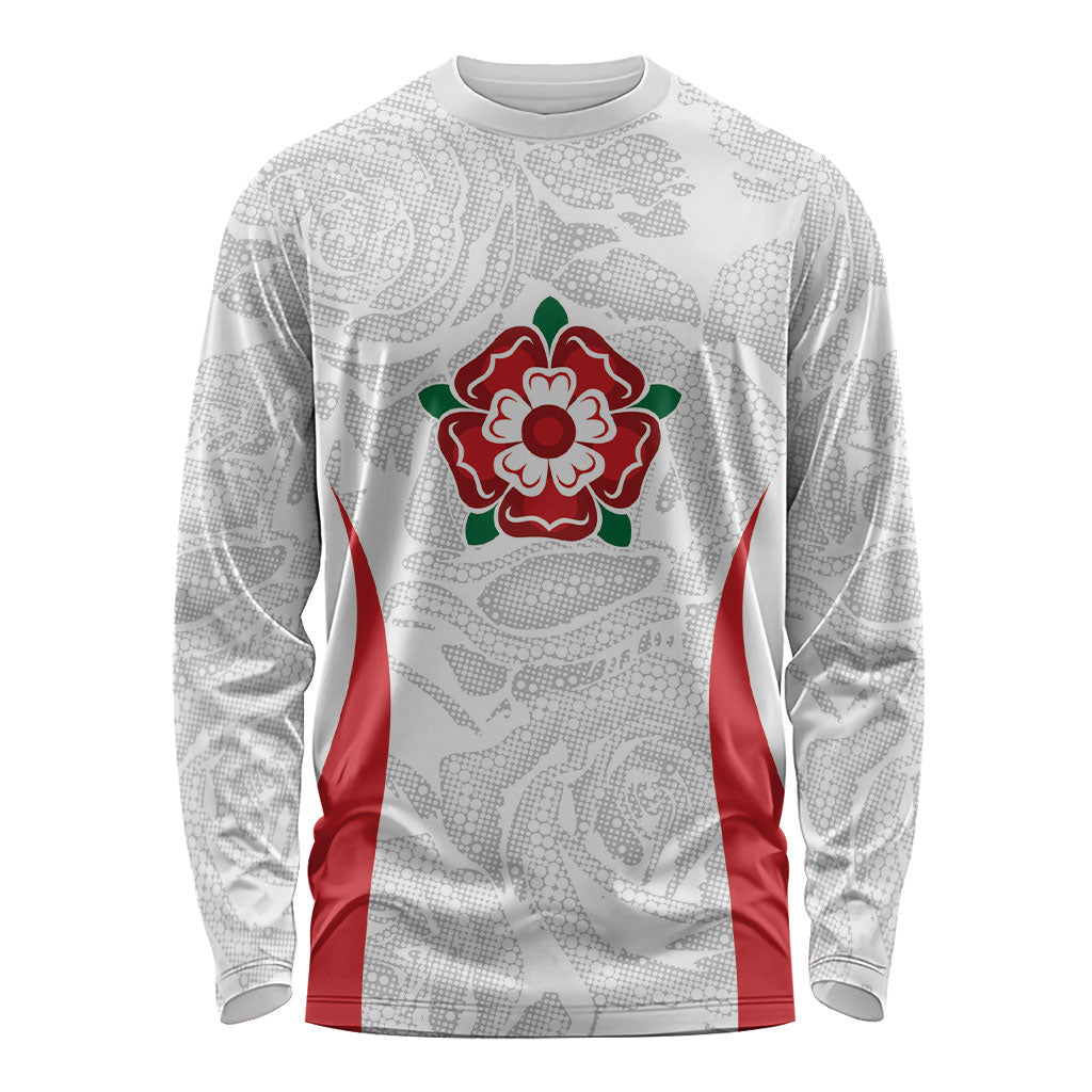 England Rugby National Heritage Custom Long Sleeve Shirt Tudor Rose Inspired Edition