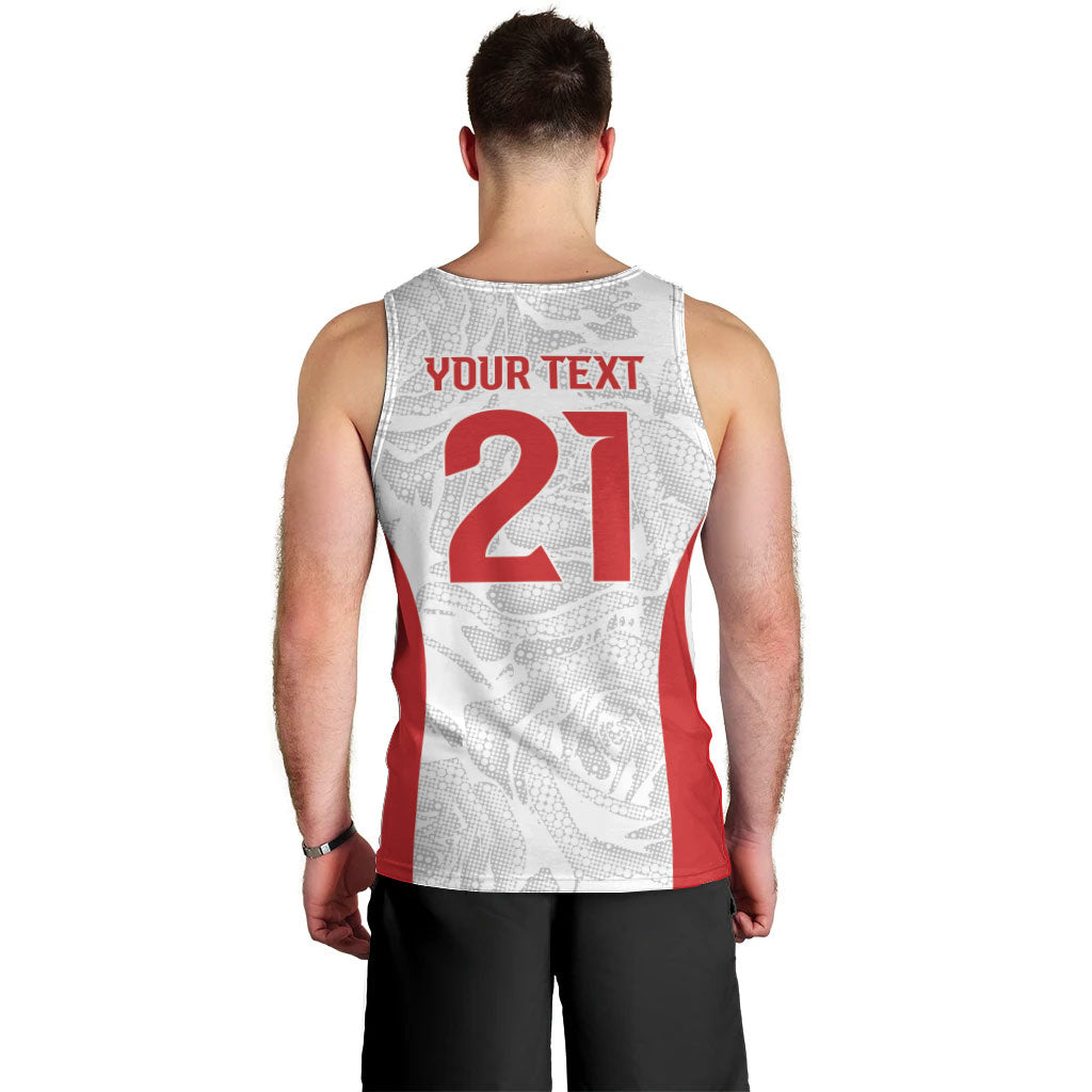 England Rugby National Heritage Custom Men Tank Top Tudor Rose Inspired Edition