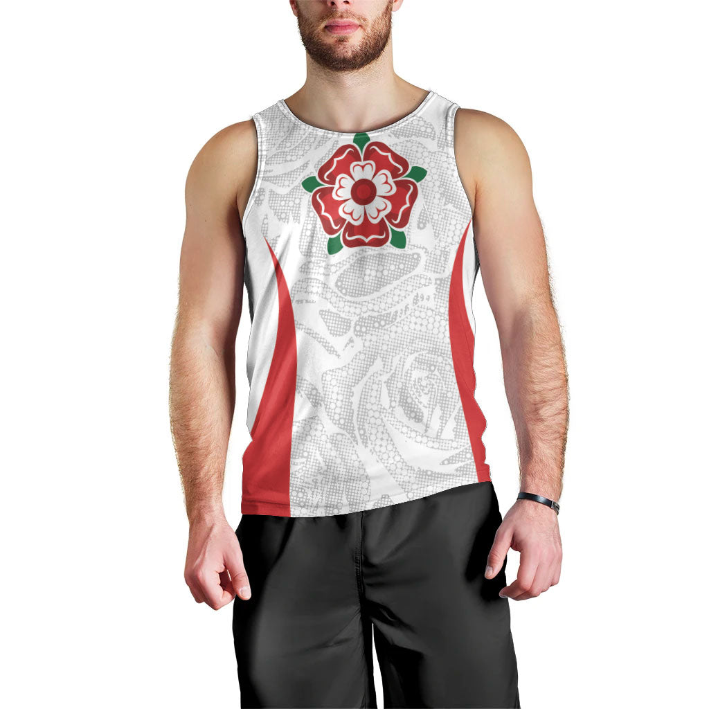 England Rugby National Heritage Custom Men Tank Top Tudor Rose Inspired Edition
