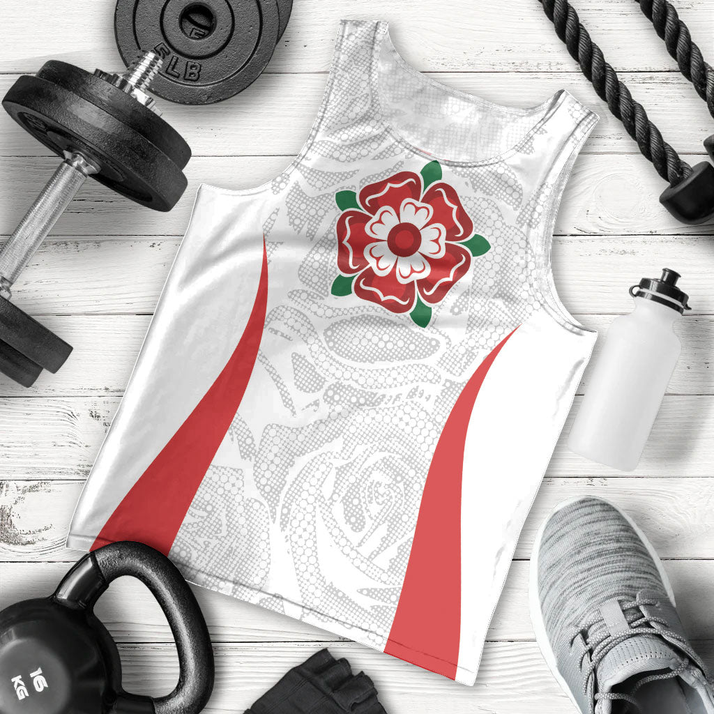 England Rugby National Heritage Custom Men Tank Top Tudor Rose Inspired Edition