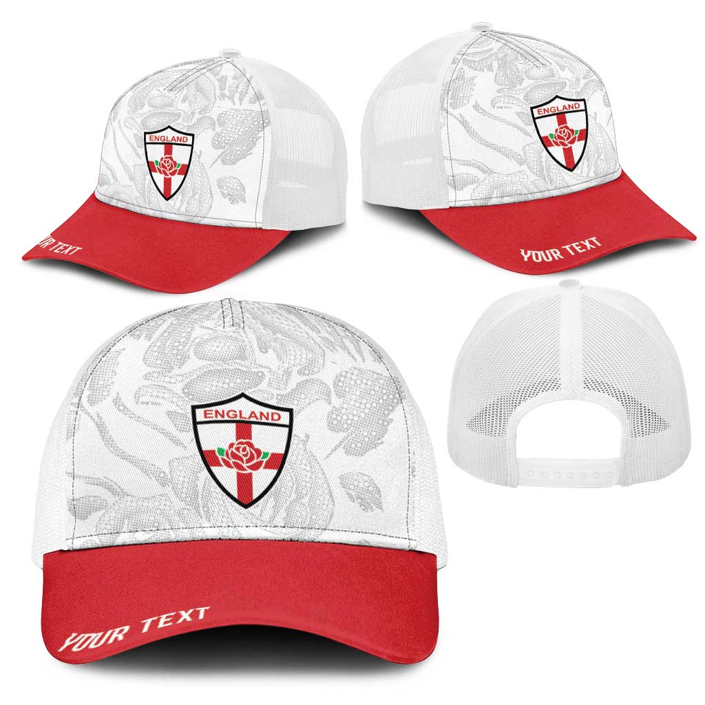 England Rugby National Heritage Personalized Mesh Trucker Cap Tudor Rose Inspired Edition