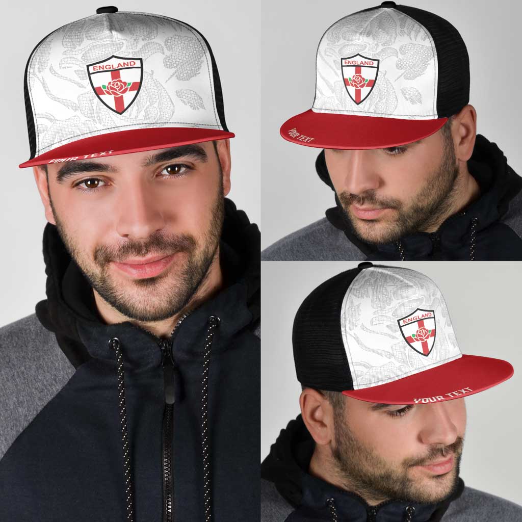 England Rugby National Heritage Personalized Mesh Trucker Cap Tudor Rose Inspired Edition