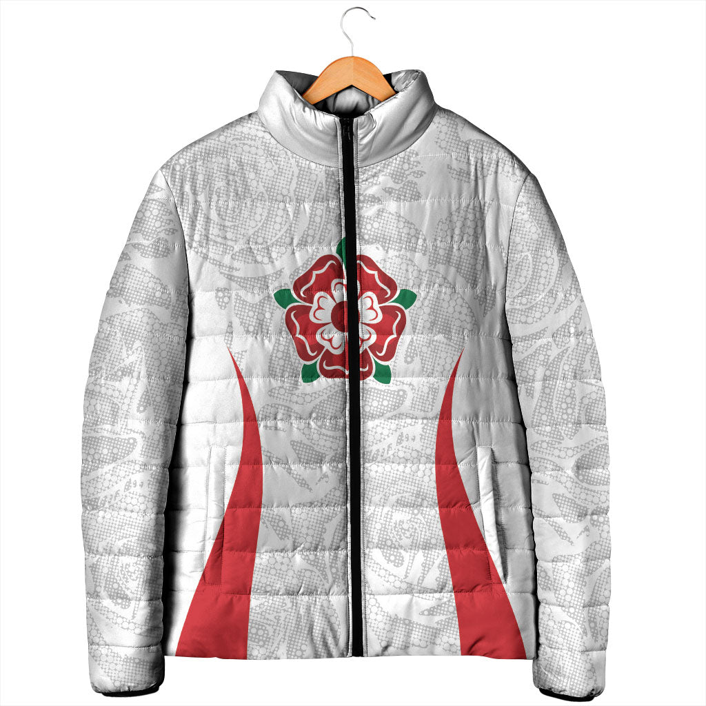 England Rugby National Heritage Custom Padded Jacket Tudor Rose Inspired Edition