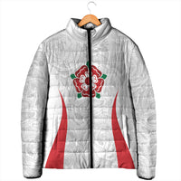 England Rugby National Heritage Custom Padded Jacket Tudor Rose Inspired Edition