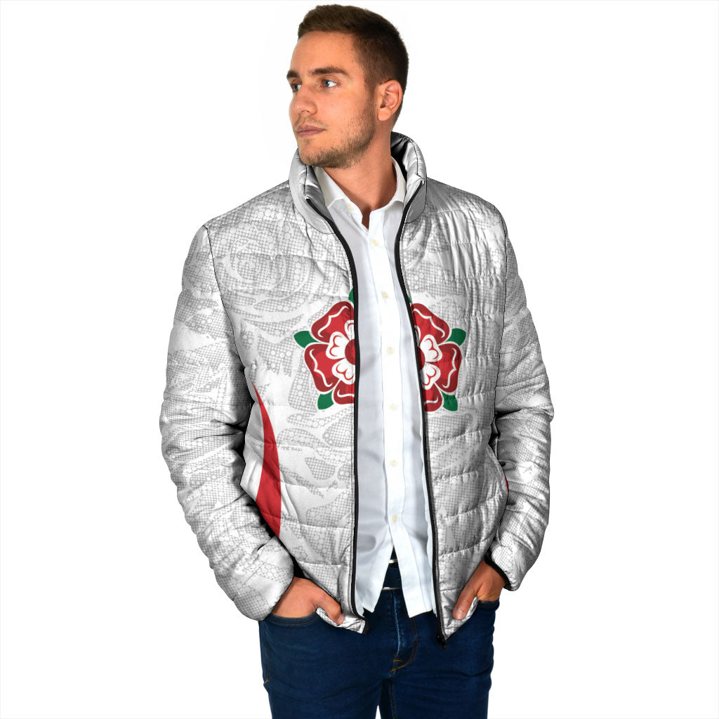 England Rugby National Heritage Custom Padded Jacket Tudor Rose Inspired Edition