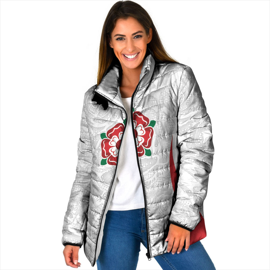 England Rugby National Heritage Custom Padded Jacket Tudor Rose Inspired Edition