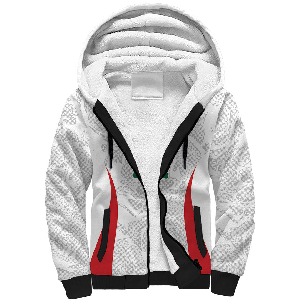 England Rugby National Heritage Custom Sherpa Hoodie Tudor Rose Inspired Edition