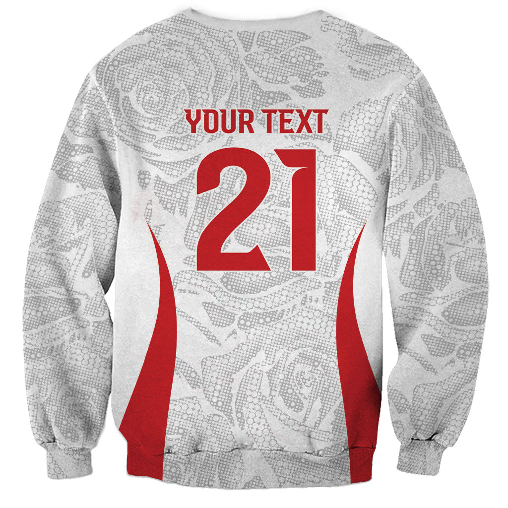 England Rugby National Heritage Custom Sweatshirt Tudor Rose Inspired Edition