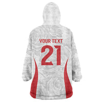 England Rugby National Heritage Custom Wearable Blanket Hoodie Tudor Rose Inspired Edition