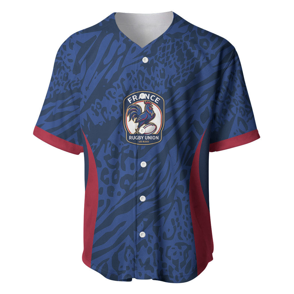 France Rugby National Heritage Custom Baseball Jersey Fleur De Lis Inspired Edition