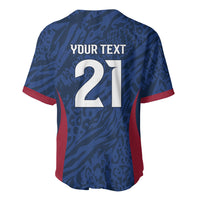 France Rugby National Heritage Custom Baseball Jersey Fleur De Lis Inspired Edition