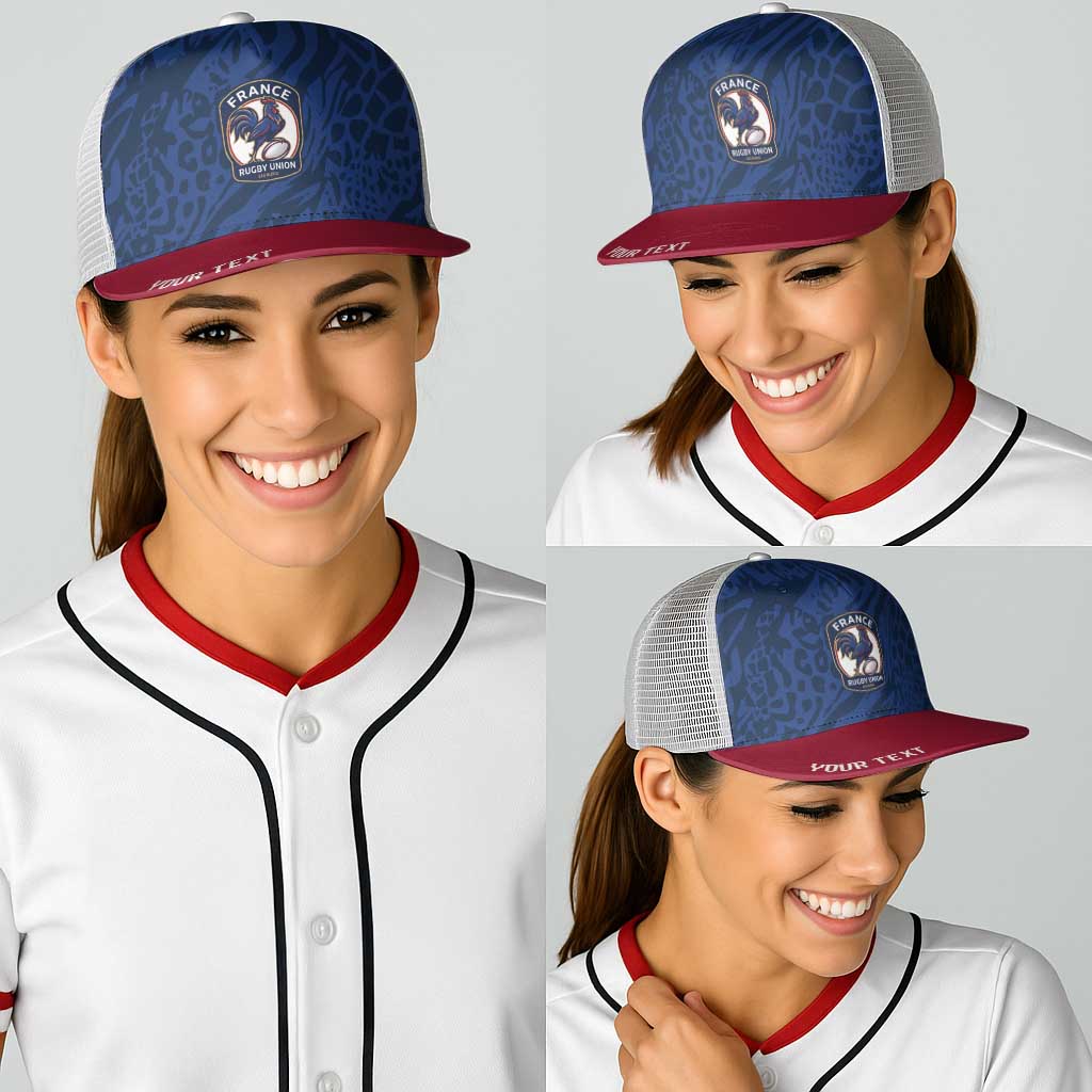 France Rugby National Heritage Personalized Baseball Net Cap Fleur De Lis Inspired Edition