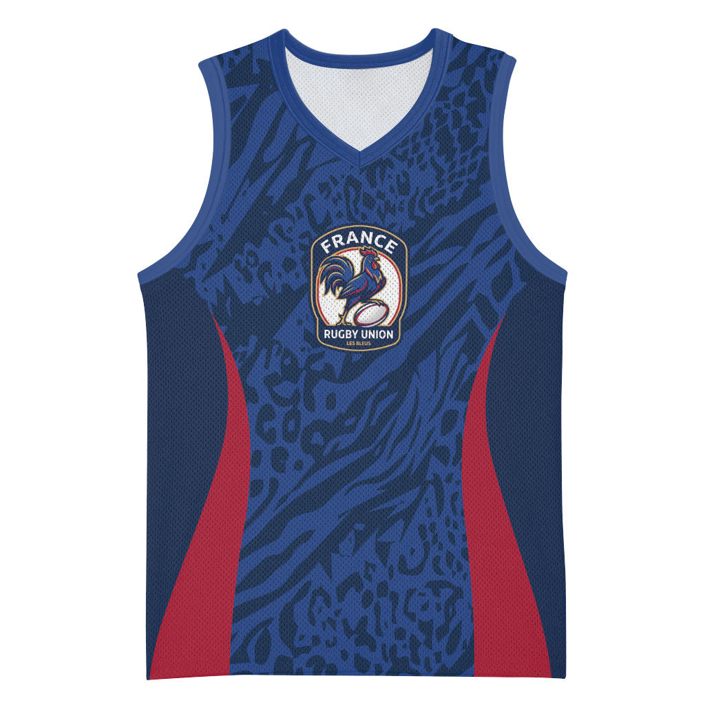 France Rugby National Heritage Custom Basketball Jersey Fleur De Lis Inspired Edition