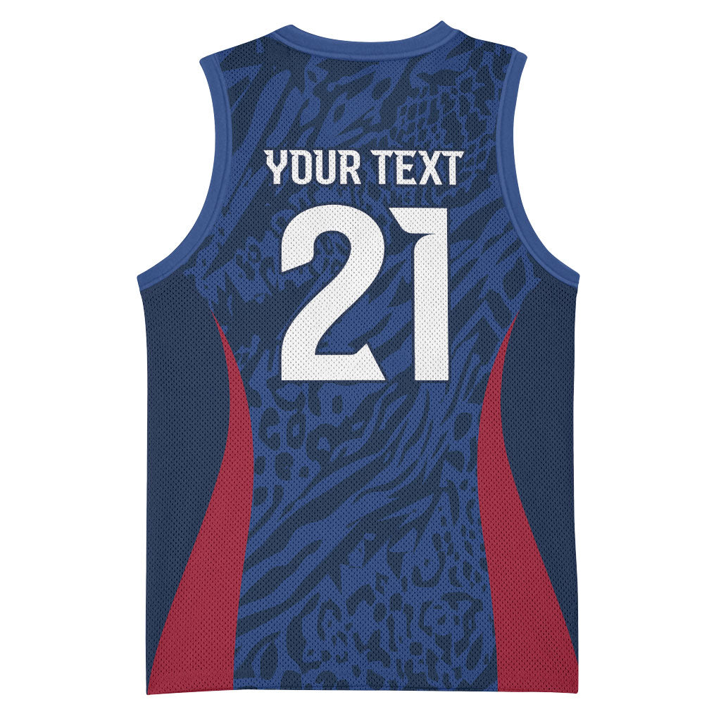 France Rugby National Heritage Custom Basketball Jersey Fleur De Lis Inspired Edition